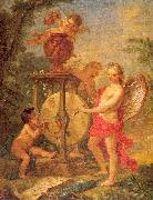 Cupid Sharpening his Arrow